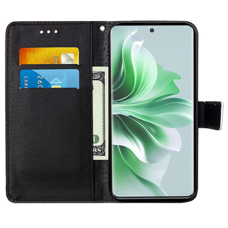YB Pattern Printing Leather Series-4 for Oppo Reno11 Pro 5G (Global) Case Phone Wallet Cover YB Pattern Printing Leather Series-4 for Oppo Reno11 Pro 5G (Global) Case Phone Wallet Cover